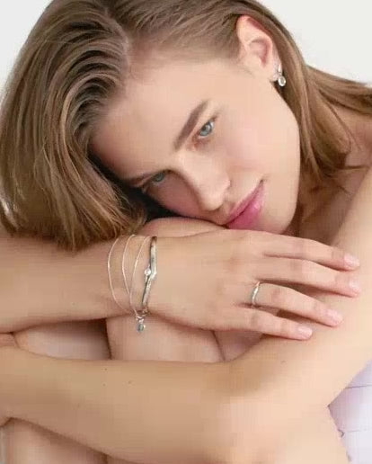 Unlimited Love Armreif Rosenquarz Silber