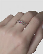 Self-Love Ring Rhodolite Silver