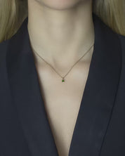 Chromdiopsid Kette Kreativität - Goldkette Damen - Carolin Stone Jewellery