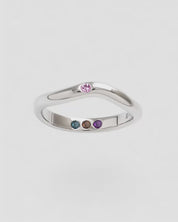 Personalisierter Hidden Inner Strength Ring Poliert
