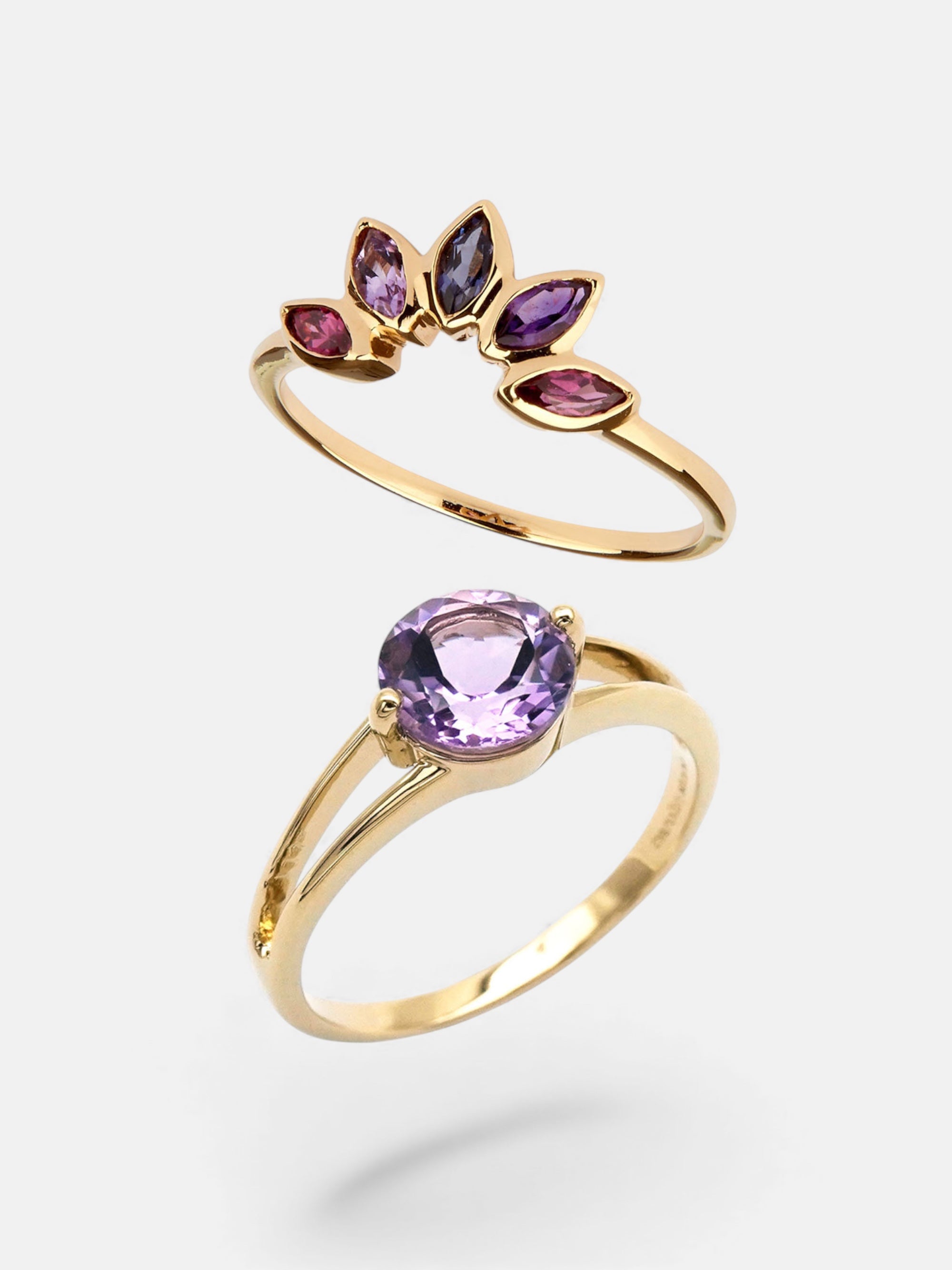 Amethyst Ring-Set – Focus