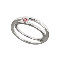 Charming Self-Love - Ring Rhodolith (pink) Silber