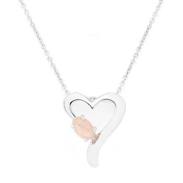 Lovely Heart Necklace Silver